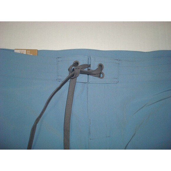 New Mens Prana Shorts 36 X 9 NWT Performance Water Boardshort Swim Blue UV 50+ - Picture 2 of 5